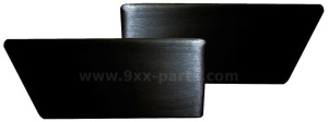 Door Handle Set, Aluminum, Black 2