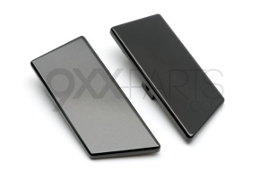 Door Handle Set, Aluminum, Black 3
