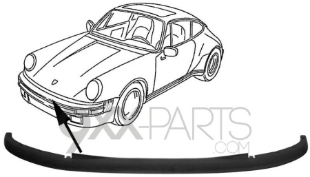 Sealing strip for front bumper