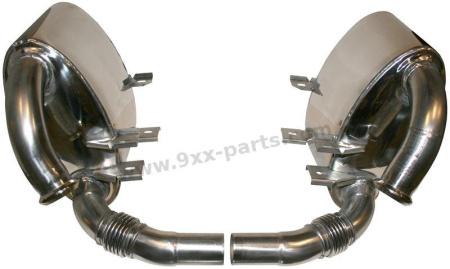 Rear Exhaust Set, Sport "Super Sound"