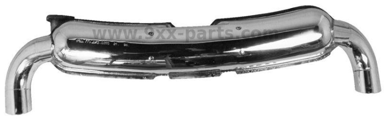 Pakoputkiston äänenvaimennin, Sport, 84mm tuplaulostulot 92.502SD