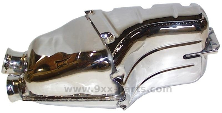 Exhaust box, Sport, rear, stainless 92.280S