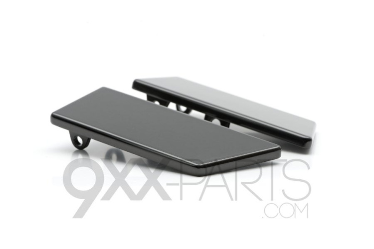 Door Handle Set, Aluminum, Black 91153125100_91153125200