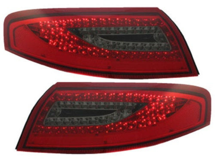 LED takavalot, red/smoke RPO04DLRS